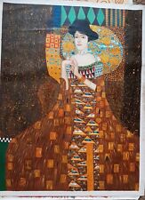 QUADRO DIPINTO  OLIO SU TELA FALSO D'AUTORE KLIMT GPAINTING 90X120 CM CANVAS