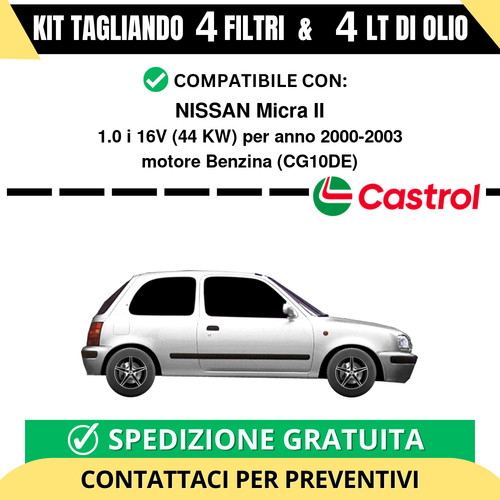 Tagliando per nissan - per, micra