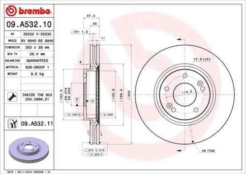 Coppia dischi freno brembo - coppia,