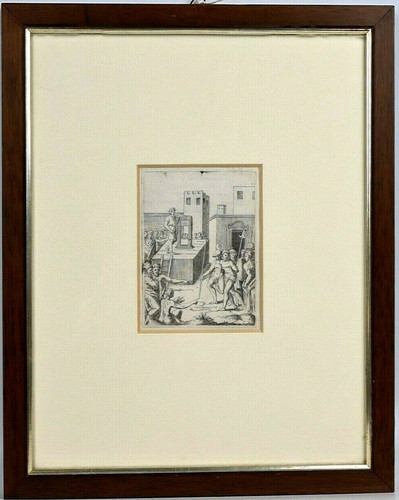 Stampa antica giulio bonasone - stampa,