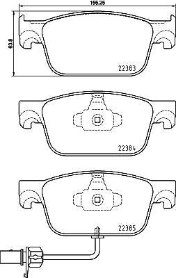 Brembo 153 kit - p, pastiglie