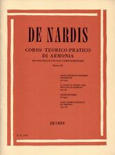 Corso Teorico - Pratico Di Armonia parte 3 Camillo De Nardis ED. Ricordi