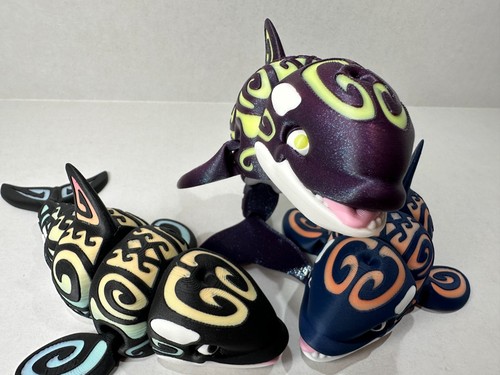 Printed tattooed orca - printed, –