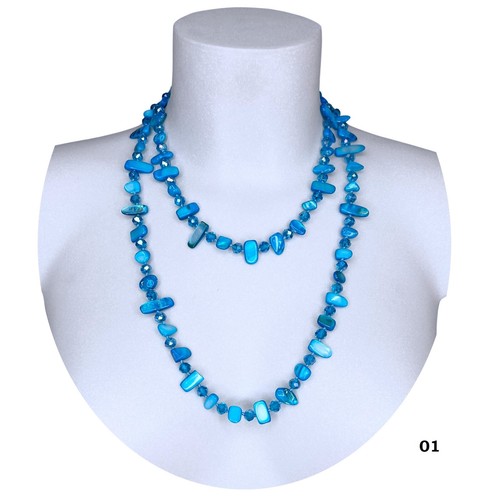 Blu collana madreperla - blu,