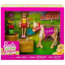 BARBIE CHELSEA BAMBOLA CON CAVALLO FATTORIA SWEET ORCHAD ACCESSORI MATTEL GFF50