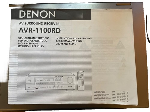 Denon avr 1100rd manual - avr,