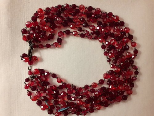 Collana cristalli granata - cristalli,