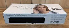 ZVOX AccuVoice AV155 Sound Bar TV Speaker Hearing Aid Technology New Open Box