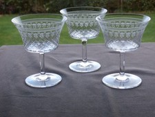 3 bicchieri sorbetto champagne