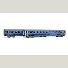 Rivarossi HR4408 -Set di 2 carrozze Z1 ricostruite, nuova livrea Intercity Notte