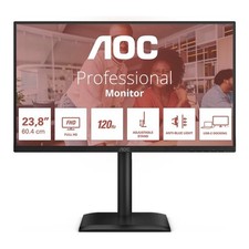 Aoc Monitor 23,8" ( IPS 1920x1080 FULL HD 120Hz ) Pivot Black 24E4CV