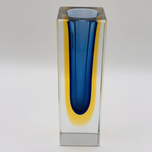 Vaso blocco vetro - , murano