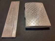 Portacipria e pettine in argento 800 stile Art Déco - Francia, anni '20/'30