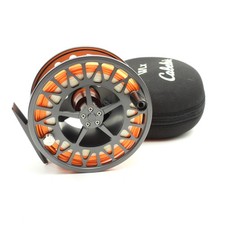Mulinello da pesca a mosca Lamson-Built Cabela's WLX 9.10. Con custodia.