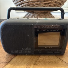 Sony Watchman TV portatile analogico LCD a colori Sony FDL-380 P senza cavo funziona