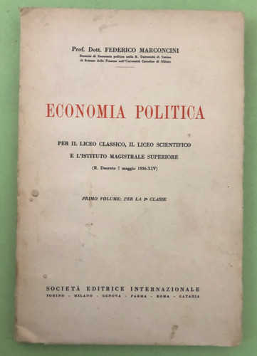 Federico marconcini economia - marconcini,