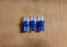 (3) COOL BLUE FROSTED 8V LED
