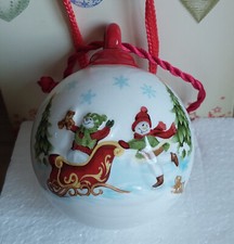 sfera natalizia Hervit Creation Porzellan sfera in ceramica diametro 7 cm