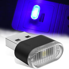 1x Mini Auto Interno USB LED Luce Neon Atmosfera Ambiente Lampadina Blu Accessori