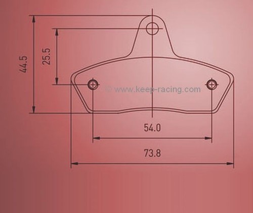 Pastiglie dei freni - (set, 2)