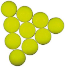 Set 10 Palline GIALLE CALCIO BALILLA, palla, bilie