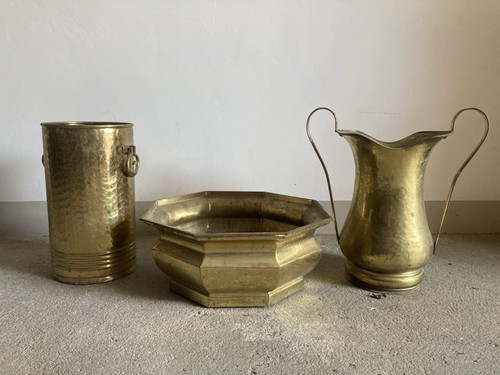 Set portavasi ottone - portavasi,