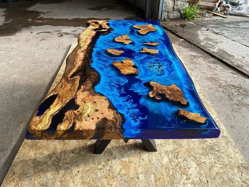 Tavolo fiume epossidico - fiume,