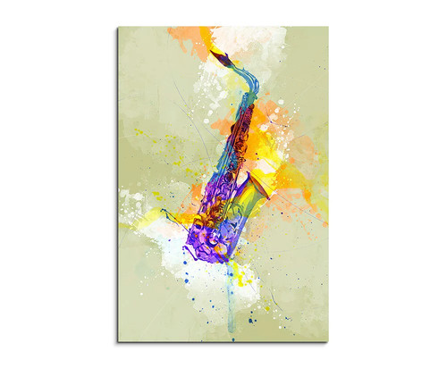 60x90cm saxophon aquarell art - aquarell,