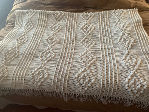 Coperta maglia cavo lana - coperta,