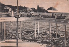 27-39B) CARTOLINA LERICI STABILIMENTO BALNEARE LIDO ANIMATA VIAGGIATA LA SPEZIA