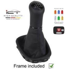 Pelle ICT pomello cambio per Mercedes W203 S203 CL203 00-04 LED filetto nero 41