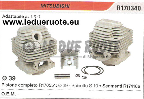 R170340 kit cilindro pistone - kit, e