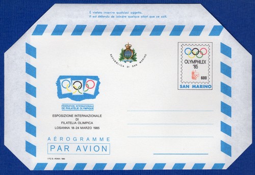 San marino aerogramme - san,