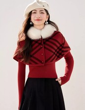 Maglione Donna Rosso Vino