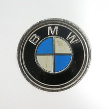 VECCHIO LOGO STEMMA IN METALLO AUTO AUTOMOBILE MACCHINA BMW VINTAGE Ø 4.8 cm