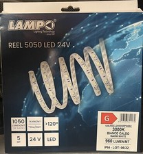 Strisce led Lampo 24v-IP65-14,4w/mt-3000k , 2 da 5mt e 2 da 3mt