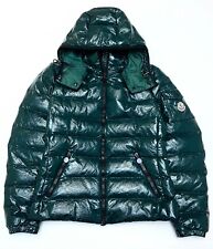 RRP $1970 RARO cappotto giacca imbottito verde con zip originale MONCLER BADY - 1 S