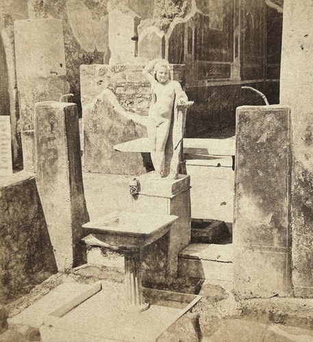 Italia pompei fontana statua - fontana,