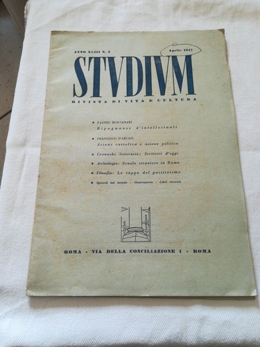 Rivista studium 1947 - rivista,