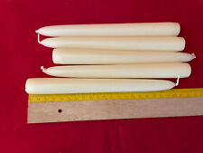 5 candele lisce mangiafumo laccate colore avorio, circa cm.20 DeBer, nuovo