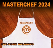 GREMBIULE masterchef nome RICAMATO PERSONALIZZATO idea Regalo