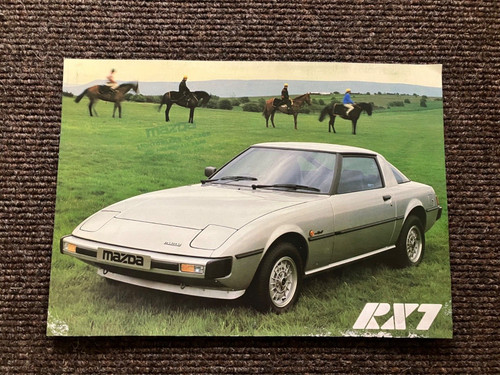 Mazda rx7 brochure 1981 rara - brochure,