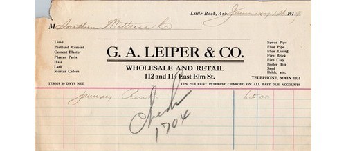 Leiper co 1919 fattura - &,