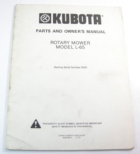 Kubota l65 mid - kubota,