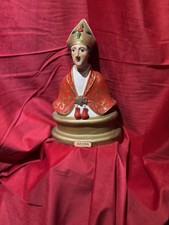 Busto San Gennaro terracotta h35 cm statua Napoli tradizione