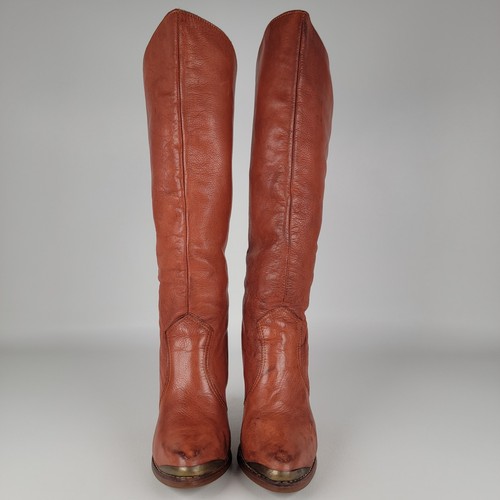 Stivali pelle marrone vintage