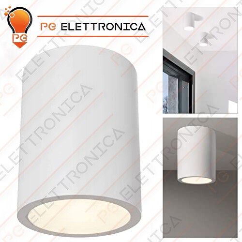 Porta faretto gesso ceramico - faretto,