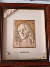 Cristo bassorilievo argento - bassorilievo,