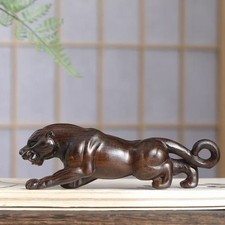 Statua leopardo legno agar