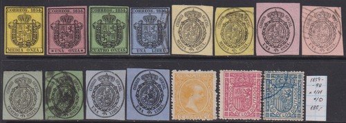 Spagna 1854 ufficiale - spagna, 1854-98
